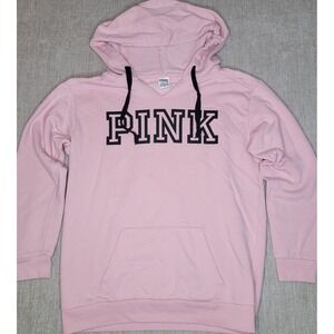 Pink Victoria Secret Hoodie Women S Pink V Neck Graphic Pullover Sweatshirt Y2K